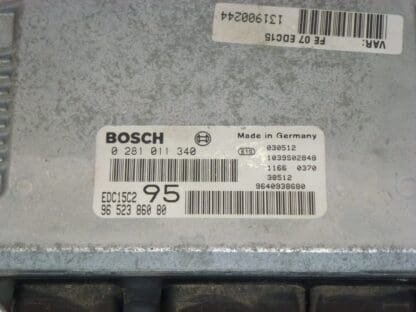 ECU Bosch EDC15C2 vergine 9652386080 0281011340