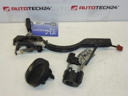 Set serratura 1 chiave Peugeot 307 4162GA 4162KG