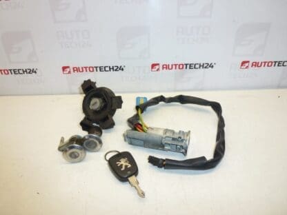 Set serratura Peugeot 206 1 chiave 4162EW 4162Z1