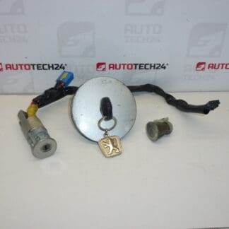 Set serratura Peugeot 206 1 chiave 4162EZ 4162NR