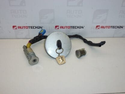 Set serratura Peugeot 206 1 chiave 4162EZ 4162NR