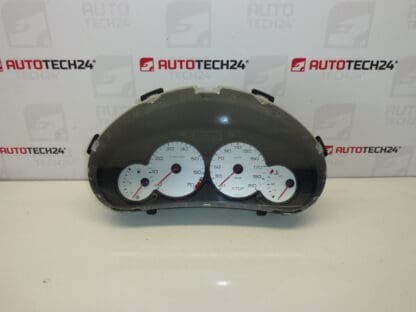 Tachimetro con allarmi Peugeot 206 chilometraggio 136000 km 9648836680 6104VA 6104HY