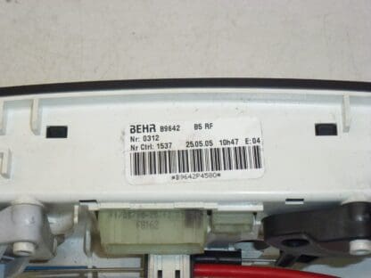 Controllo aria condizionata Behr B5RF Citroën C4 B9642 6451VK