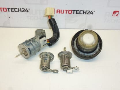 Serie di serrature + 2 piastre Citroën C1 Peugeot 107 1608745780 4162FH