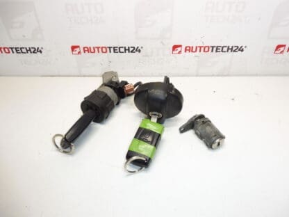 Set serratura 2 chiavi Peugeot 307 4162GA 4162KG