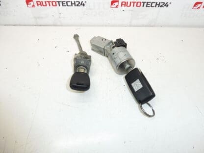 Set di serrature e 2 chiavi Citroën Peugeot 4162KF 4162KC